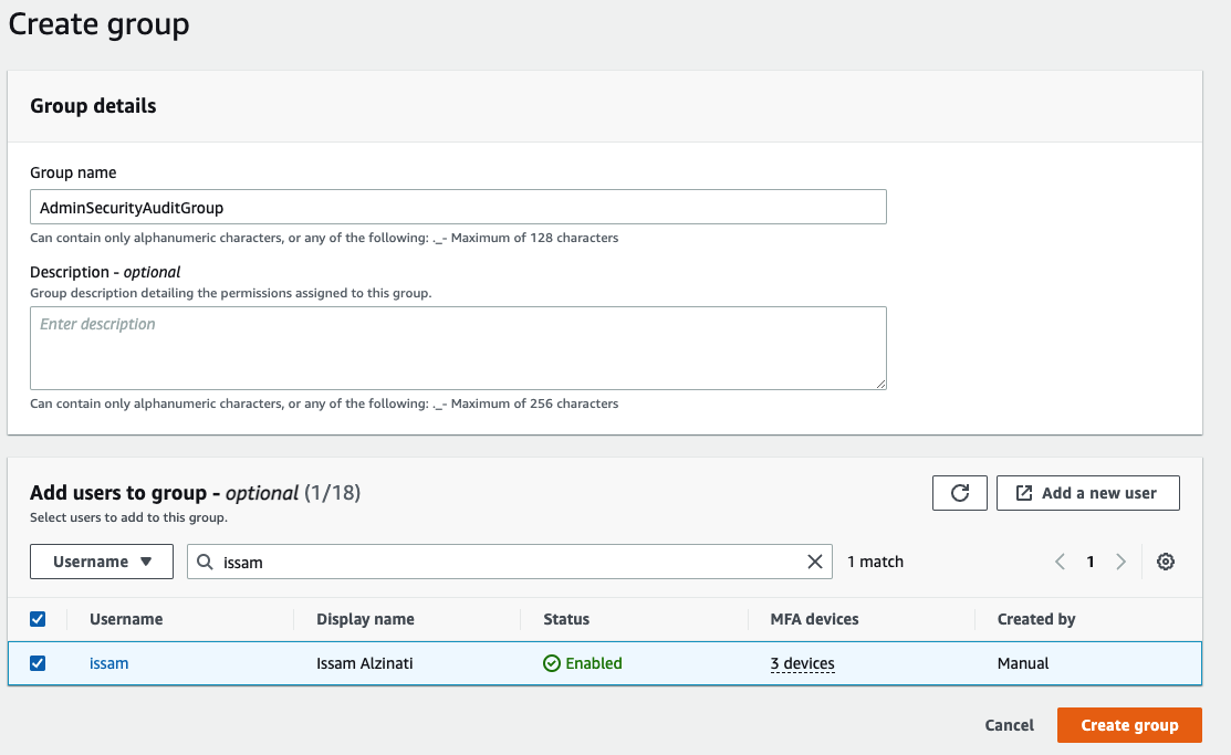 AWS SSO Group